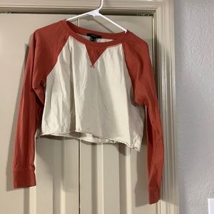 Peachy red crop top from Forever 21